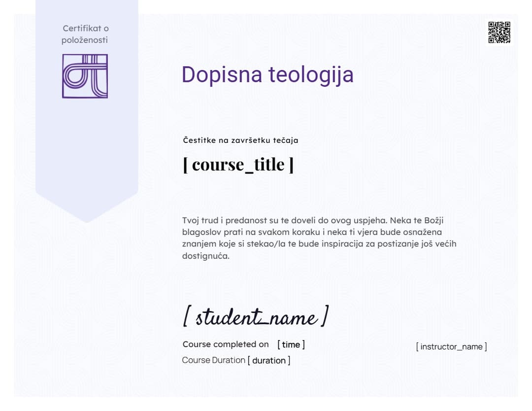 Primjer certifikata